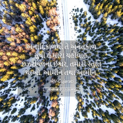 Picture 05 - ગીતશાસ્ત્ર 41:13 GUJIRV - અનાદિકાળથી તે - Bible Verse Picture