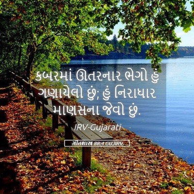 Picture 05 - ગીતશાસ્ત્ર 88:4 GUJIRV - કબરમાં ઊતરનાર - Bible Verse Picture