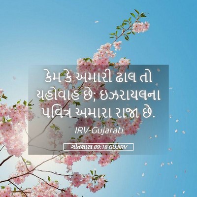 Picture 05 - ગીતશાસ્ત્ર 89:18 GUJIRV - કેમ કે અમારી ઢાલ તો - Bible Verse Picture