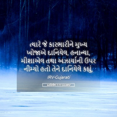 Picture 05 - દાનિયેલ 1:11 GUJIRV - ત્યારે જે - Bible Verse Picture