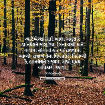 Picture 05 - દાનિયેલ 5:29 GUJIRV - ત્યારે - Bible Verse Picture