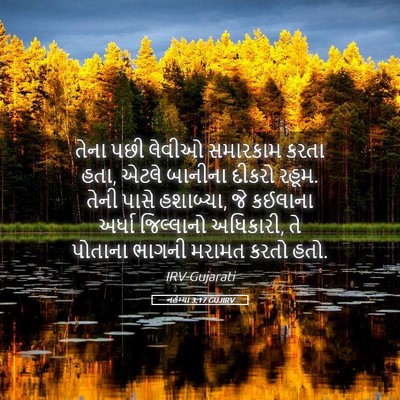Picture 05 - નહેમ્યા 3:17 GUJIRV - તેના પછી લેવીઓ - Bible Verse Picture