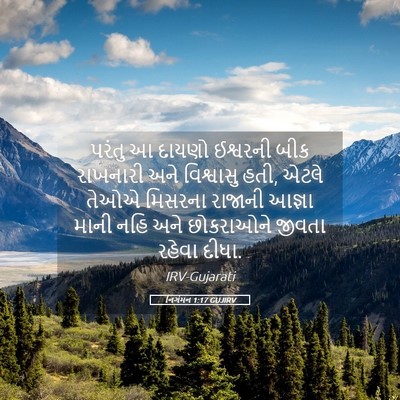 Picture 05 - નિર્ગમન 1:17 GUJIRV - પરંતુ આ દાયણો - Bible Verse Picture