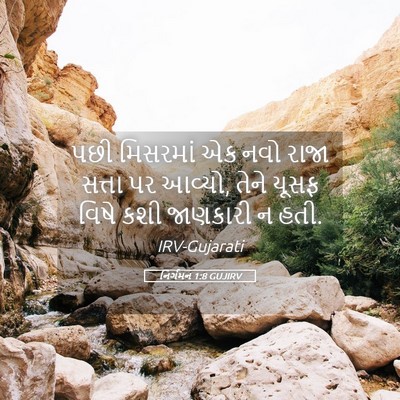 Picture 05 - નિર્ગમન 1:8 GUJIRV - પછી મિસરમાં એક નવો - Bible Verse Picture