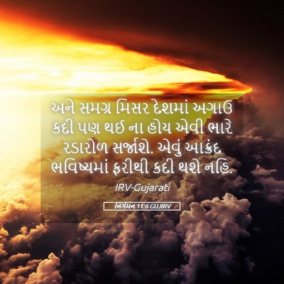 Picture 05 - નિર્ગમન 11:6 GUJIRV - અને સમગ્ર મિસર - Bible Verse Picture