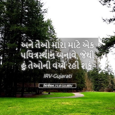 Picture 05 - નિર્ગમન 25:8 GUJIRV - અને તેઓ મારા માટે - Bible Verse Picture