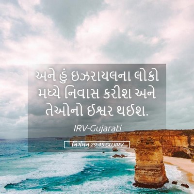 Picture 05 - નિર્ગમન 29:45 GUJIRV - અને હું ઇઝરાયલના - Bible Verse Picture