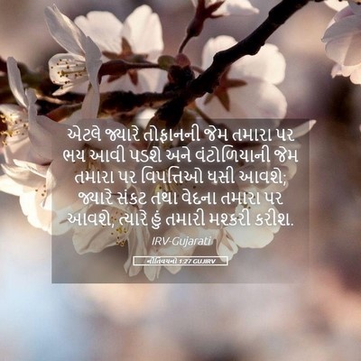 Picture 05 - નીતિવચનો 1:27 GUJIRV - એટલે જ્યારે - Bible Verse Picture