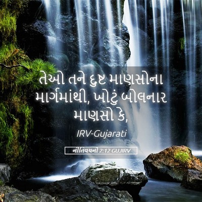 Picture 05 - નીતિવચનો 2:12 GUJIRV - તેઓ તને દુષ્ટ - Bible Verse Picture