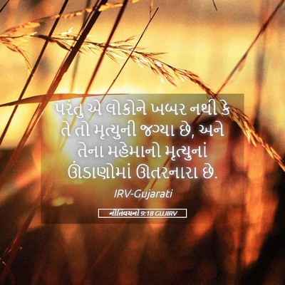 Picture 05 - નીતિવચનો 9:18 GUJIRV - પરંતુ એ લોકોને ખબર - Bible Verse Picture