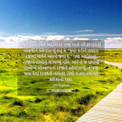 Picture 05 - ન્યાયાધીશો 11:17 GUJIRV - ત્યારે ઇઝરાયલે - Bible Verse Picture