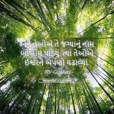 Picture 05 - ન્યાયાધીશો 2:5 GUJIRV - અને તેઓએ તે - Bible Verse Picture
