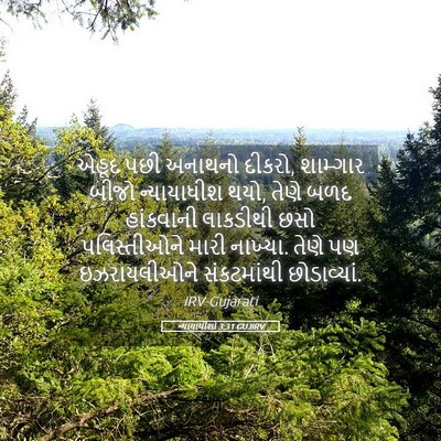 Picture 05 - ન્યાયાધીશો 3:31 GUJIRV - એહૂદ પછી અનાથનો - Bible Verse Picture