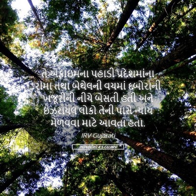 Picture 05 - ન્યાયાધીશો 4:5 GUJIRV - તે એફ્રાઇમના - Bible Verse Picture