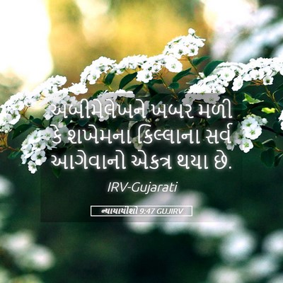Picture 05 - ન્યાયાધીશો 9:47 GUJIRV - અબીમેલેખને ખબર - Bible Verse Picture