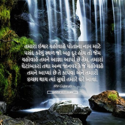 Picture 05 - પુનર્નિયમ 12:21 GUJIRV - તમારા ઈશ્વર - Bible Verse Picture
