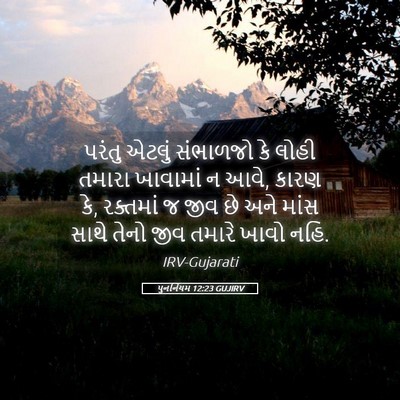 Picture 05 - પુનર્નિયમ 12:23 GUJIRV - પરંતુ એટલું - Bible Verse Picture