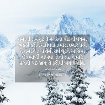 Picture 05 - પુનર્નિયમ 13:16 GUJIRV - તેમાંની સર્વ લૂંટ - Bible Verse Picture