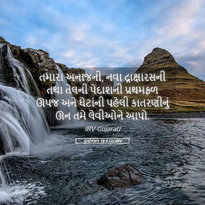 Picture 05 - પુનર્નિયમ 18:4 GUJIRV - તમારા અનાજની, નવા - Bible Verse Picture