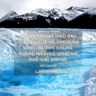 Picture 05 - પુનર્નિયમ 26:17 GUJIRV - તમે આજે યહોવાહને - Bible Verse Picture