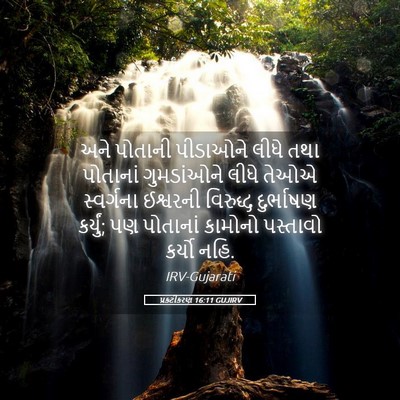 Picture 05 - પ્રકટીકરણ 16:11 GUJIRV - અને પોતાની - Bible Verse Picture