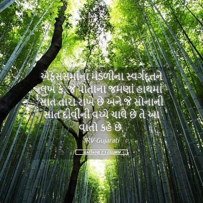 Picture 05 - પ્રકટીકરણ 2:1 GUJIRV - એફેસસમાંના - Bible Verse Picture