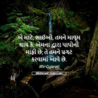 Picture 05 - પ્રેરિતોનાં ક્રત્યો 13:38 GUJIRV - એ માટે, ભાઈઓ, તમને - Bible Verse Picture