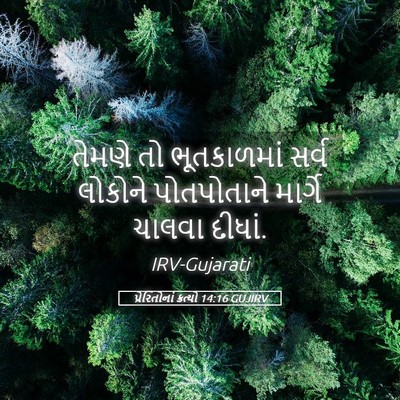 Picture 05 - પ્રેરિતોનાં ક્રત્યો 14:16 GUJIRV - તેમણે તો - Bible Verse Picture
