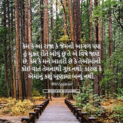 Picture 05 - પ્રેરિતોનાં ક્રત્યો 26:26 GUJIRV - કેમ કે આ રાજા કે - Bible Verse Picture