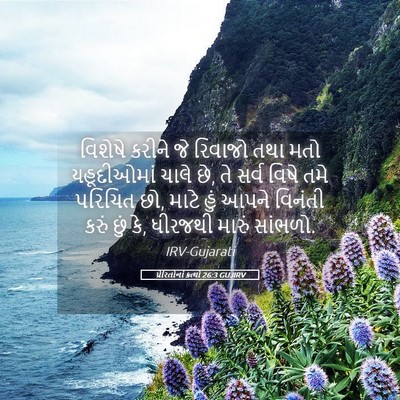 Picture 05 - પ્રેરિતોનાં ક્રત્યો 26:3 GUJIRV - વિશેષે કરીને જે - Bible Verse Picture
