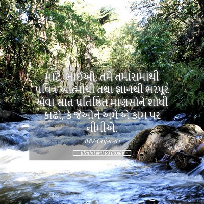 Picture 05 - પ્રેરિતોનાં ક્રત્યો 6:3 GUJIRV - માટે, ભાઈઓ, તમે - Bible Verse Picture
