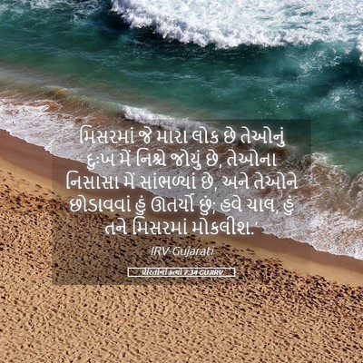 Picture 05 - પ્રેરિતોનાં ક્રત્યો 7:34 GUJIRV - મિસરમાં જે મારા - Bible Verse Picture