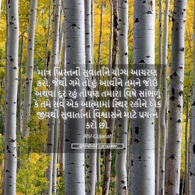 Picture 05 - ફિલિપ્પીઓને 1:27 GUJIRV - માત્ર ખ્રિસ્તની - Bible Verse Picture