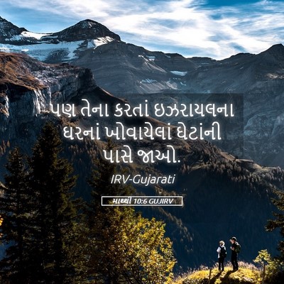 Picture 05 - માથ્થી 10:6 GUJIRV - પણ તેના કરતાં - Bible Verse Picture