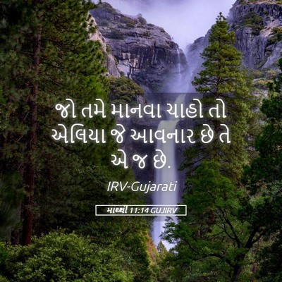Picture 05 - માથ્થી 11:14 GUJIRV - જો તમે માનવા ચાહો - Bible Verse Picture