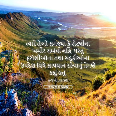 Picture 05 - માથ્થી 16:12 GUJIRV - ત્યારે તેઓ સમજ્યા - Bible Verse Picture