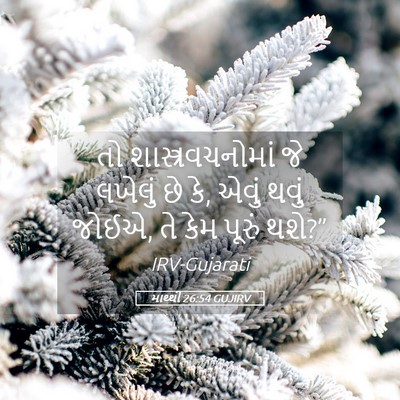 Picture 05 - માથ્થી 26:54 GUJIRV - તો શાસ્ત્રવચનોમાં - Bible Verse Picture