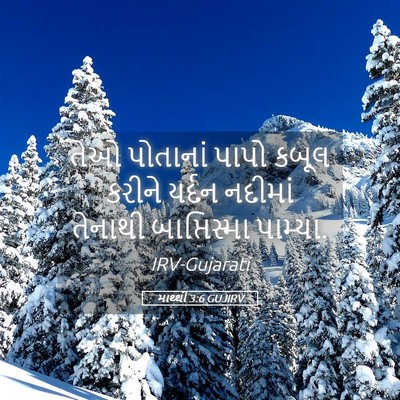 Picture 05 - માથ્થી 3:6 GUJIRV - તેઓ પોતાનાં પાપો - Bible Verse Picture