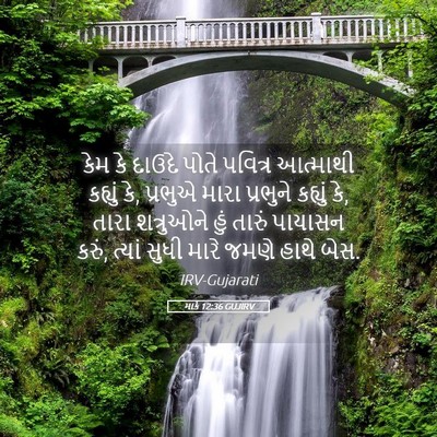Picture 05 - માર્ક 12:36 GUJIRV - કેમ કે દાઉદે પોતે - Bible Verse Picture