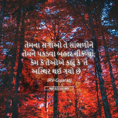 Picture 05 - માર્ક 3:21 GUJIRV - તેમના સગાંઓ તે - Bible Verse Picture