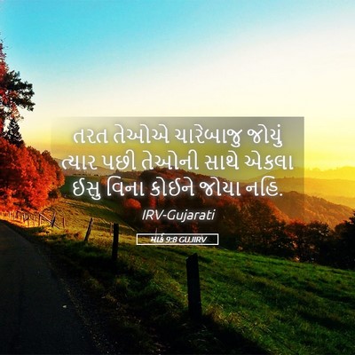 Picture 05 - માર્ક 9:8 GUJIRV - તરત તેઓએ ચારેબાજુ - Bible Verse Picture