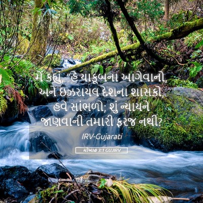 Picture 05 - મીખાહ 3:1 GUJIRV - મેં કહ્યું, “હે - Bible Verse Picture