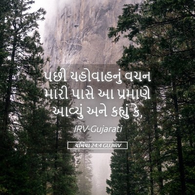 Picture 05 - યર્મિયા 24:4 GUJIRV - પછી યહોવાહનું વચન - Bible Verse Picture