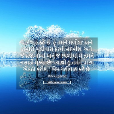 Picture 05 - યર્મિયા 29:14 GUJIRV - યહોવાહ કહે છે, હું - Bible Verse Picture