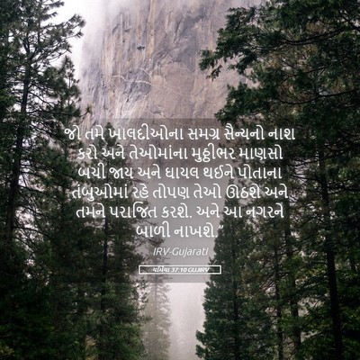 Picture 05 - યર્મિયા 37:10 GUJIRV - જો તમે ખાલદીઓના - Bible Verse Picture