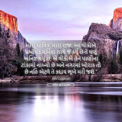 Picture 05 - યર્મિયા 38:9 GUJIRV - મારા માલિક, મારા - Bible Verse Picture