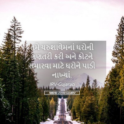 Picture 05 - યશાયા 22:10 GUJIRV - તમે યરુશાલેમનાં - Bible Verse Picture