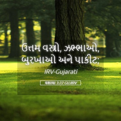 Picture 05 - યશાયા 3:22 GUJIRV - ઉત્તમ વસ્ત્રો, - Bible Verse Picture