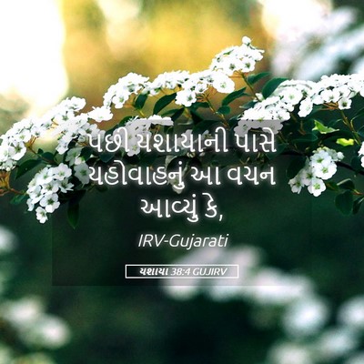 Picture 05 - યશાયા 38:4 GUJIRV - પછી યશાયાની પાસે - Bible Verse Picture