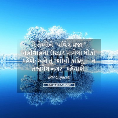 Picture 05 - યશાયા 62:12 GUJIRV - તે તેઓને “પવિત્ર - Bible Verse Picture